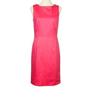Vtg Y2K Brooks Brothers 346 Sheath Dress Sz 6 Salmon Pink Corpcore Old Money